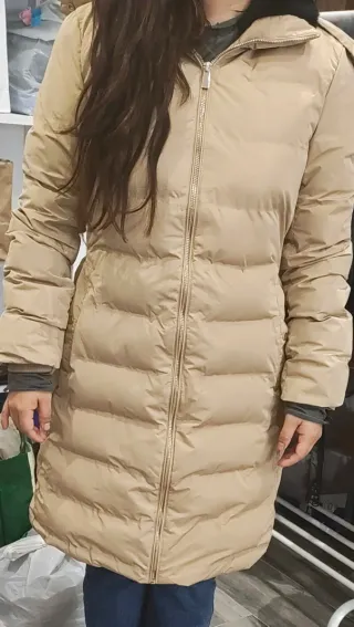 Abrigo beige Corte Inglés talla XS