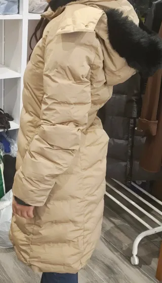 Abrigo beige Corte Inglés talla XS