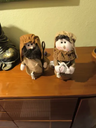 Nacimiento de trapo artesanal