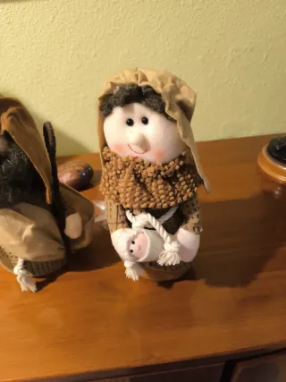 Nacimiento de trapo artesanal