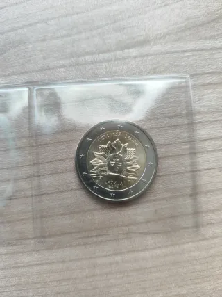 Moneda 2 euros Letonia 2019 Sol Naciente SC