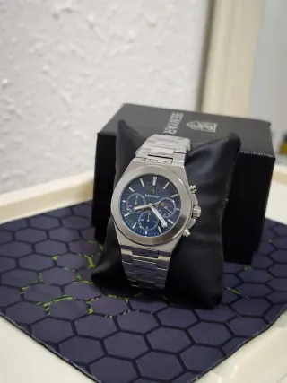 Reloj Benyar Hombre Azul y Plateado