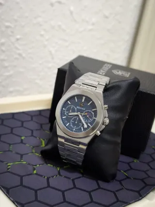 Reloj Benyar Hombre Azul y Plateado