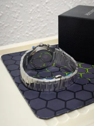 Reloj Benyar Hombre Azul y Plateado