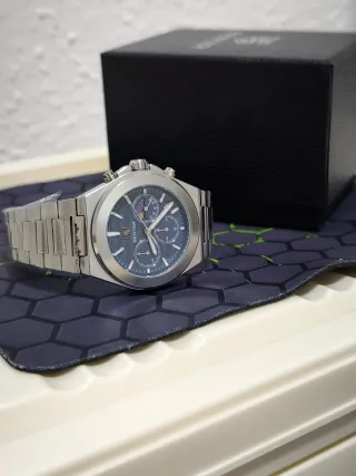 Reloj Benyar Hombre Azul y Plateado