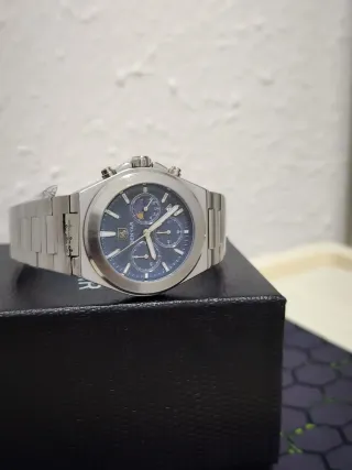 Reloj Benyar Hombre Azul y Plateado