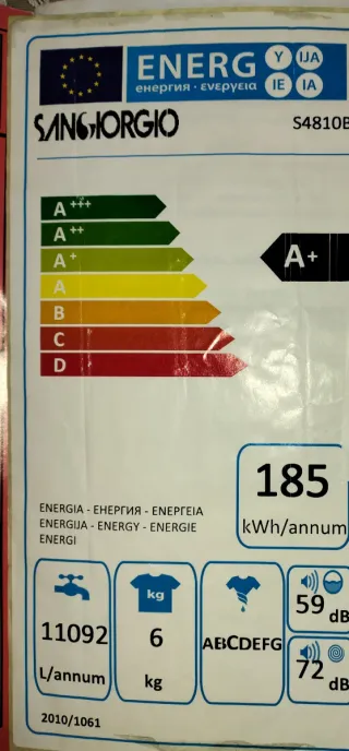 Lavatrice SAN GIORGIO 6kg 1000 giri