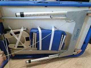 Camilla Masaje Plegable Aluminio 186x66cm