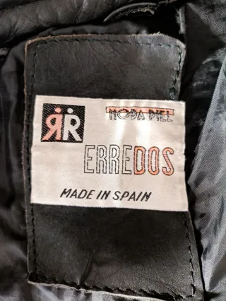 Chaqueta de cuero vintage Motera Talla S