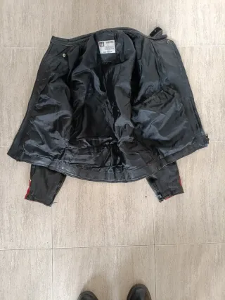 Chaqueta de cuero vintage Motera Talla S