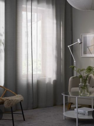 Tende Ikea grigie 2 teli da 145x300 cm