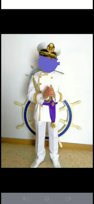 Traje Comunión Niño Blanco y Dorado