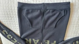 Felpa bambino blu con zip 12 anni 152 cm