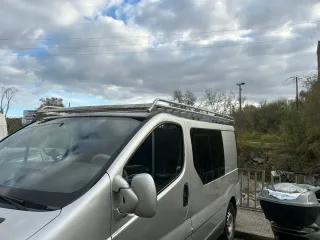 Techo de furgoneta plateada (vaca)