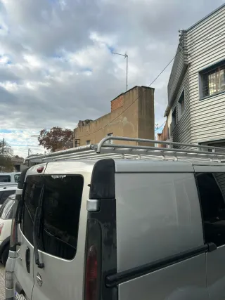 Techo de furgoneta plateada (vaca)