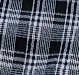 Pantalones de cuadros blanco y negro