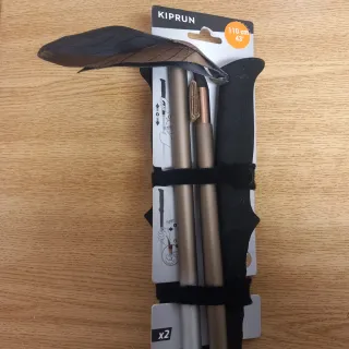 Bastones running de 110cm, aluminio sin estrenar