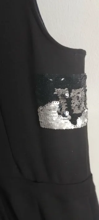 Mono Negro Deportivo con Lentejuelas | To Be Too -