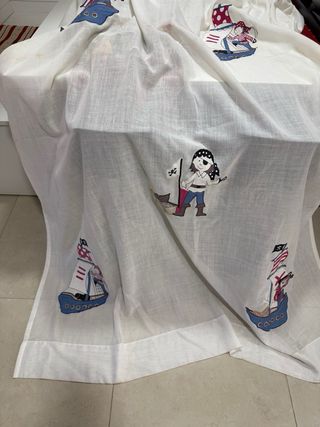 Cortina per bambini pirati e navi