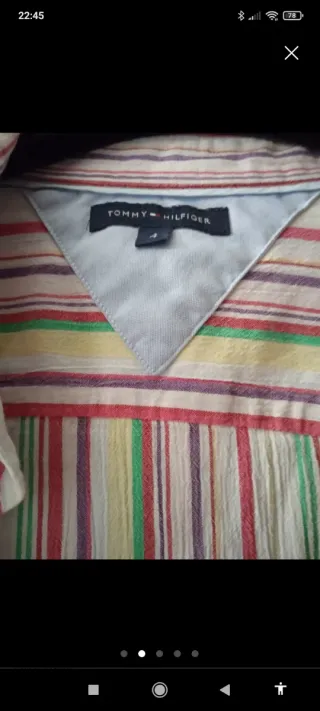 Camisa Tommy Hilfiger Mujer Talla M Multicolor