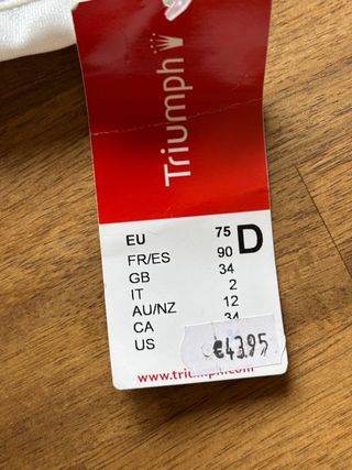 Sujetador Triumph 90D