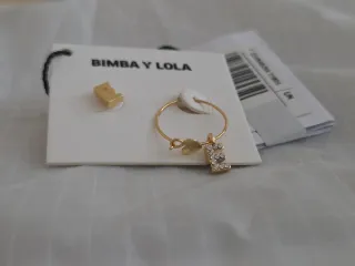 Pendientes BIMBA Y LOLA dorados nuevos inicia E