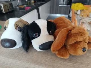Set 3 peluches cani