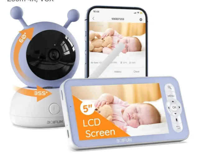 Cámara Vigilabebés BOIFUN 1080P 5