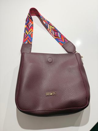 Borsa a tracolla BHPC bordeaux con pochette
