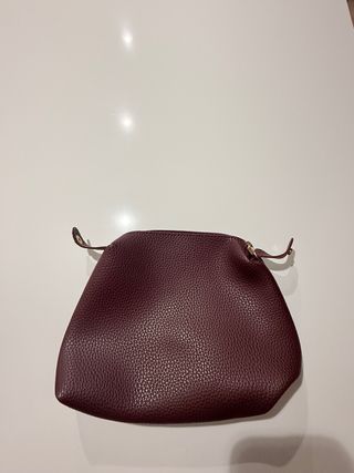 Borsa a tracolla BHPC bordeaux con pochette