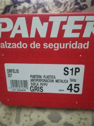 Botas de seguridad talla 45