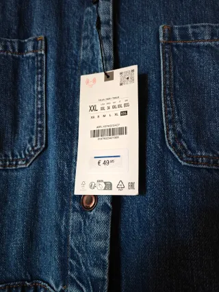 Vestido vaquero Z1975 largo Zara nuevo