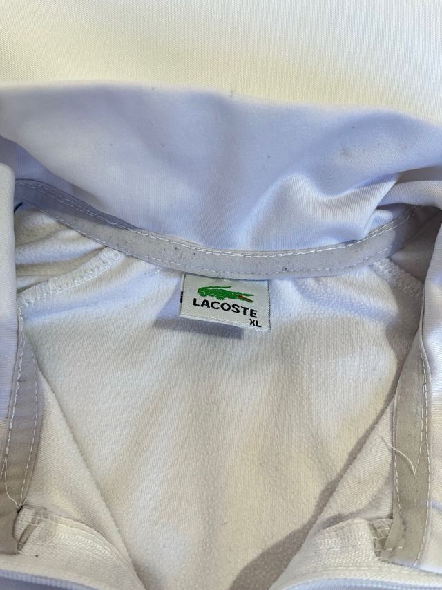 Chaqueta deportiva Lacoste blanca