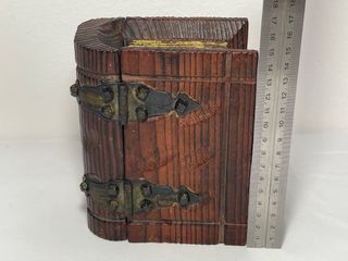 Scatola Libro Artigianale Legno e Ferro