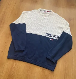 Jersey Tommy Hilfiger Blanco y Azul