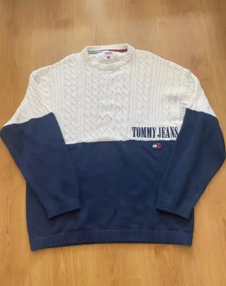 Jersey Tommy Hilfiger Blanco y Azul