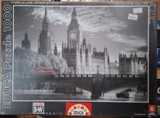 Puzzle Educa 1000 piezas Big Ben Blanco y negro