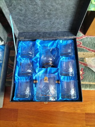 Juego de Vasos y Jarra de Cristal