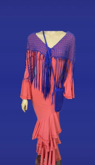 Traje Flamenca Coral Mujer