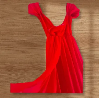 Vestito premaman rosso shooting M