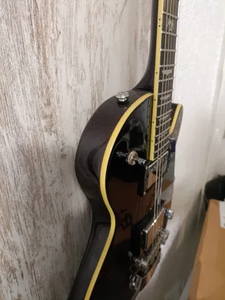 Guitarra Eléctrica Hagstrom Dark Suede Negra