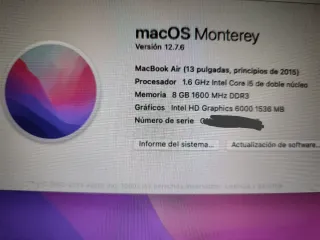MacBook Air 13 2015 Plata