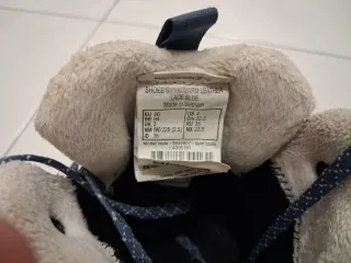 Botas de nieve para niña azul y gris