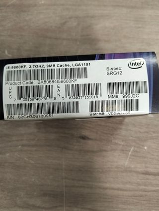 Processore Intel Core i5-9600KF 3,70 GHz 6 core