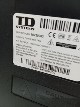Televisor TD systems smart TV LED full HD 40"