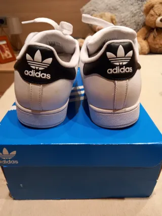 Adidas Superstar Hombre Blancas Talla 44