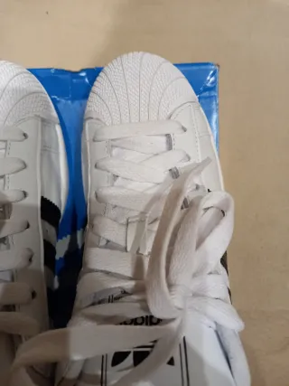 Adidas Superstar Hombre Blancas Talla 44