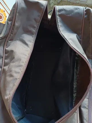 Bolsa de viaje VALLERRET beige y marrón