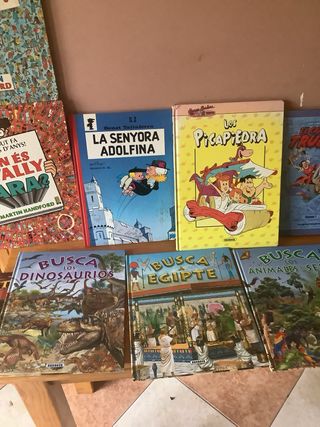 Lot de llibres de buscar i cómics