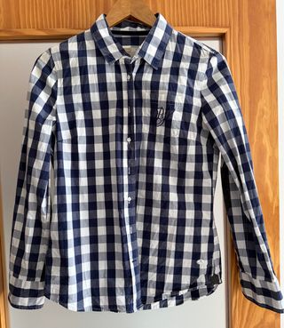 Camisa mujer Pedro del Hierro azul y blanco